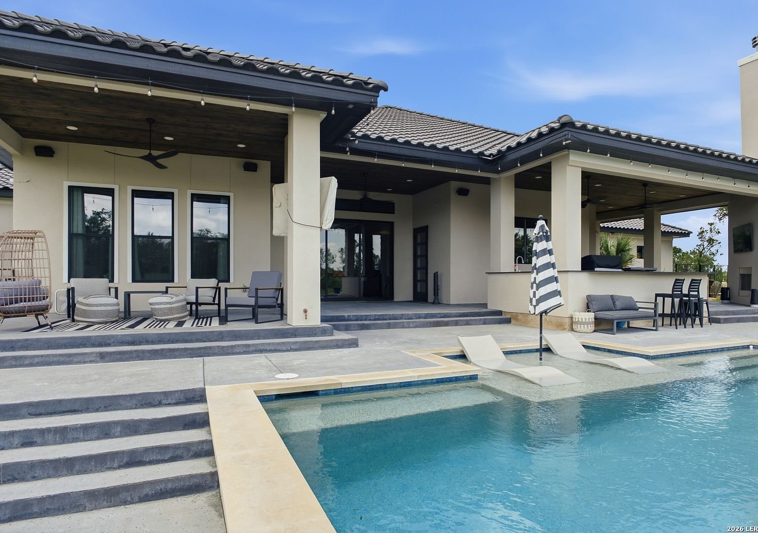 Pool and covered patio