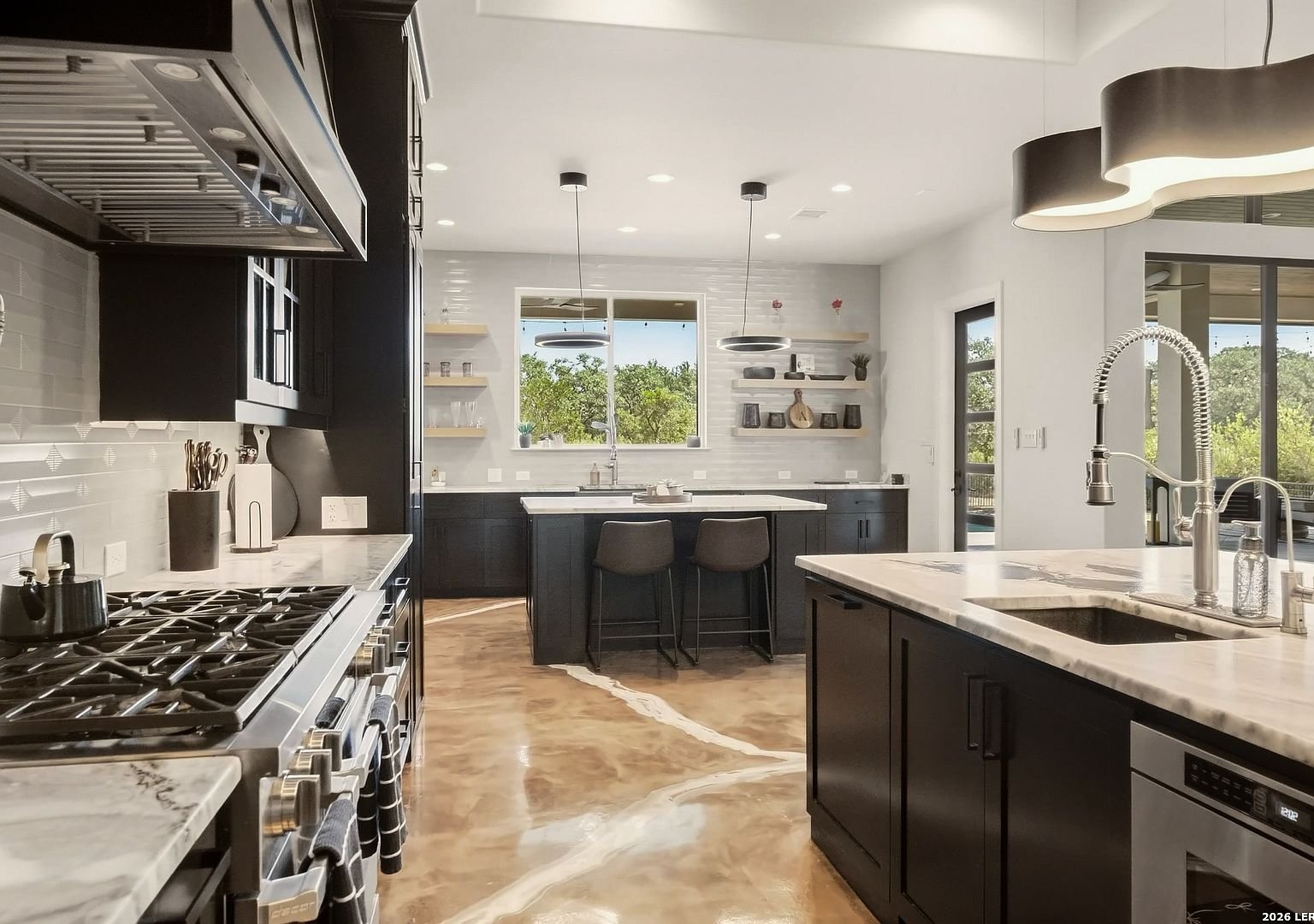 Kitchen toward the windows
