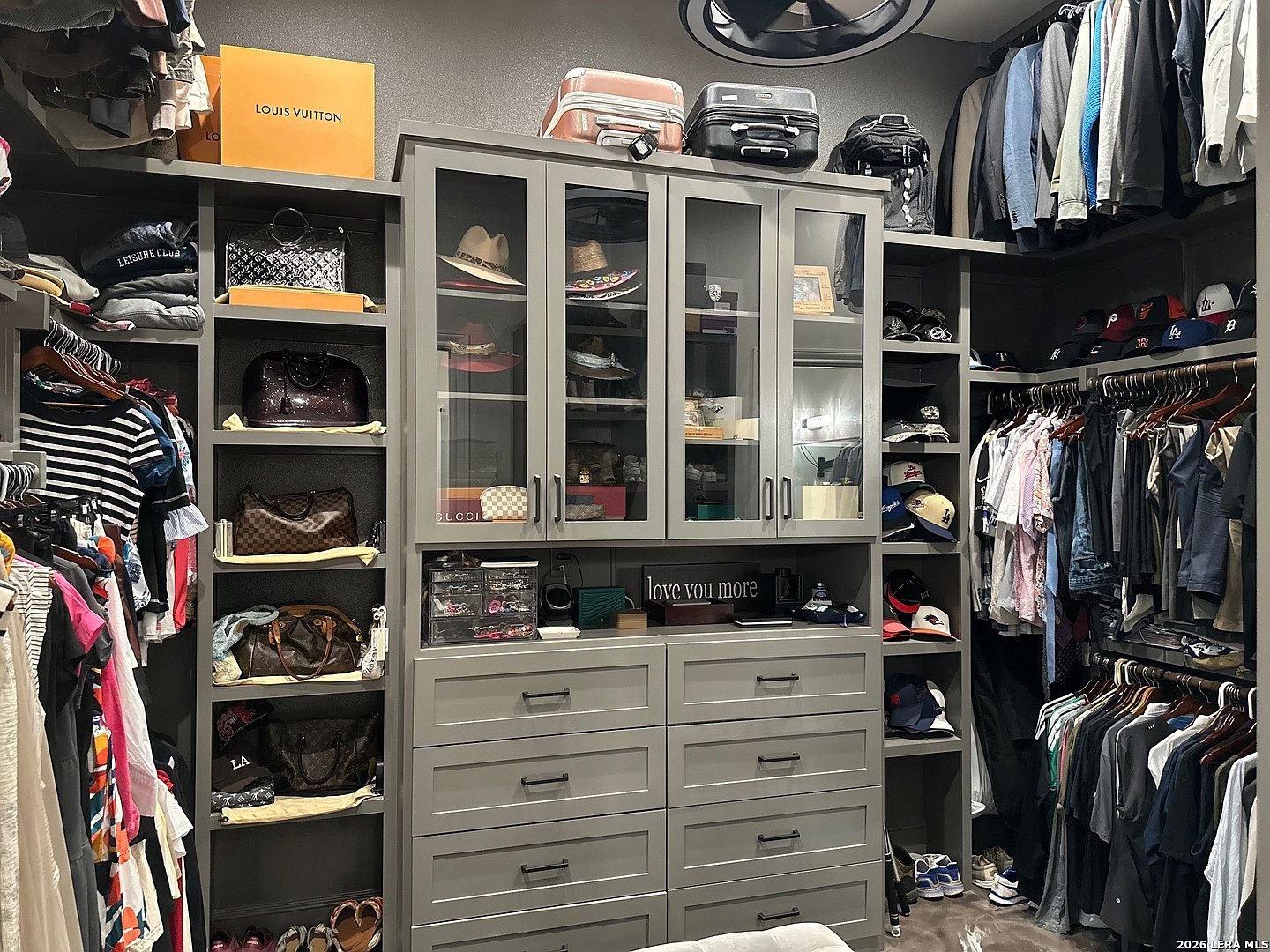 Boutique walk-in closet